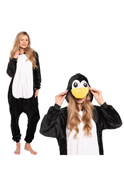 Other Salopetă pijama Kigurumi pentru damă — costum onesie pufos model pingui...