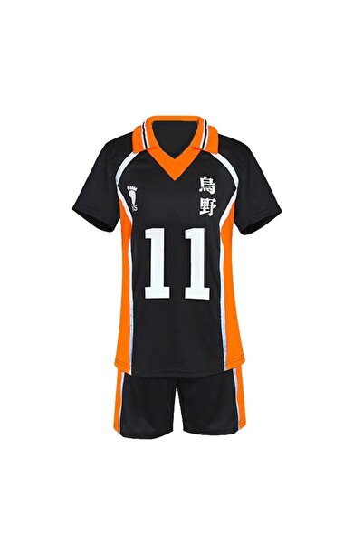Other Costum Cosplay Haikyuu - Set Tricou si Pantaloni Volei, Poliester, Kara...