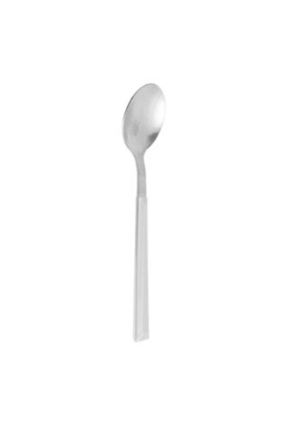 SHOPIENS Stainless Steel Spoon with Matte Gray Handle 16 cm