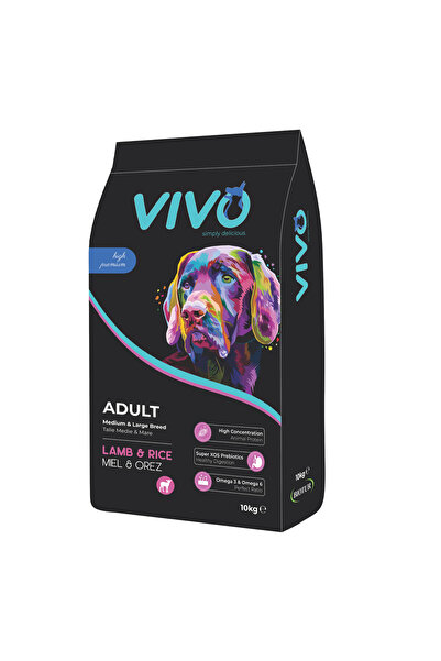 vivo Hrana uscata premium, VIVO, pentru caini adulti de talie medie si mare, ...