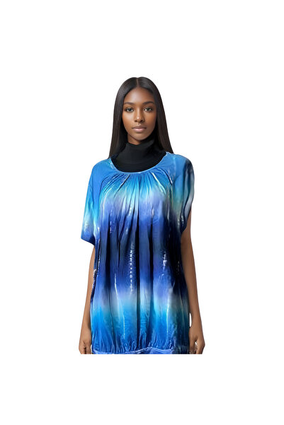 Other Women's Tie Dye T-Shirt - Breathable Material, Short Sleeve, Polyester ...