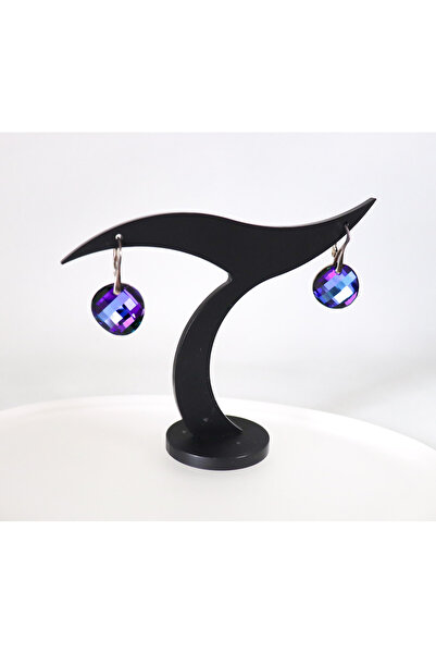 atellier47 925 silver earrings with Swarovski crystal