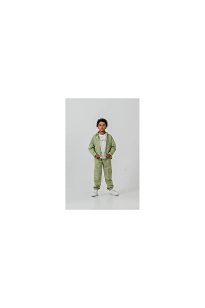 JABBER Men's Hooded Cargo Pocket Gabardine 3-Piece Suit