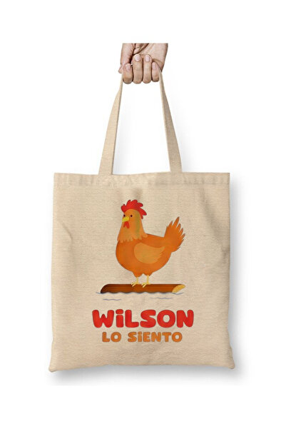 Toyaso Wilson Lo Siento Chicken Funny White Tote Bag Long Handle Shopping Bag...