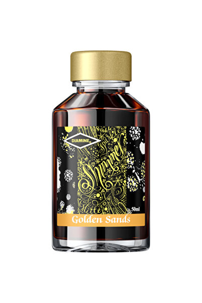 Diamine Sticlă de cerneală strălucitoare 50 ml - Nisipuri aurii