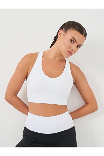 Styli Back Dual String Detail Racerback Low Impact Sports Bra