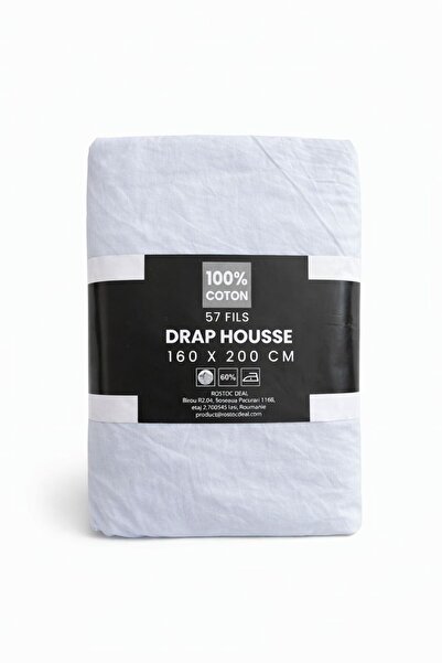 BED Stretchy Sheet 100% Cotton, 160x200 cm