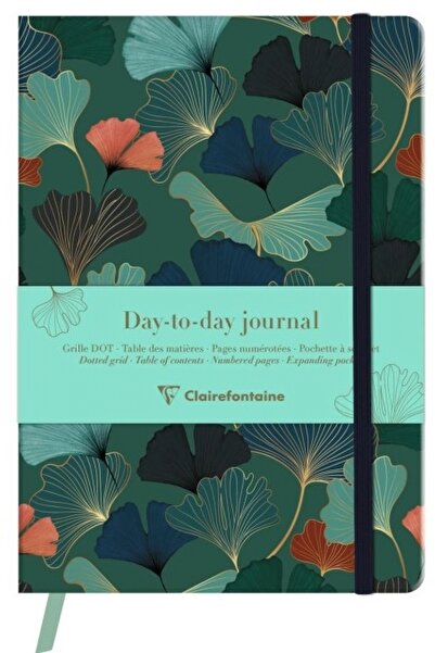 Clairefontaine Τετράδιο A5 Gaia Hiver Ginkgo - 192 σελίδες 90 γρ./μ²