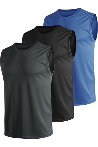 Other Men's Sports Tank Top - 3 Piece Set, Quick Dry, Breathable - Polyester ...