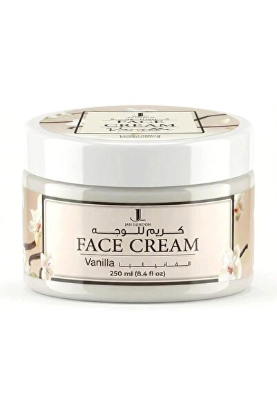 JAN LONDON كريم الوجه بالفانيليا 250 مل - مرطب عميق للبشرة الجافة والحساسة