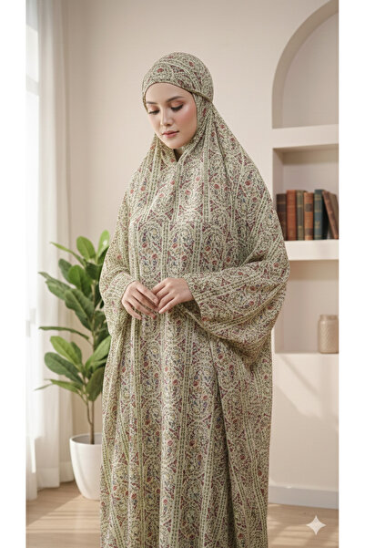 Maison Emarat Prayer Dress / Namazi/ Libs Salah with Integrated Khimar