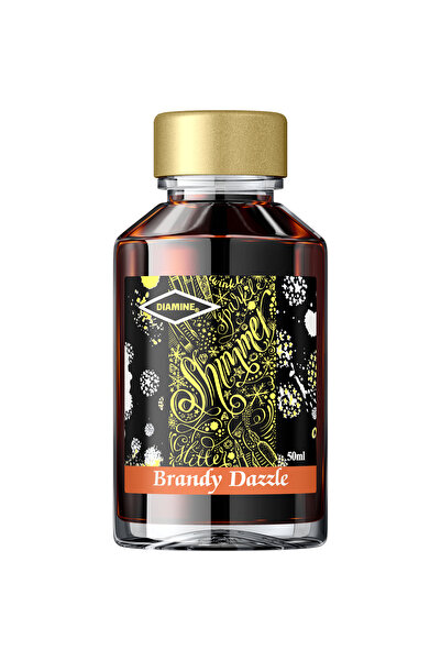 Diamine Sticlă de cerneală strălucitoare 50 ml - Brandy Dazzle
