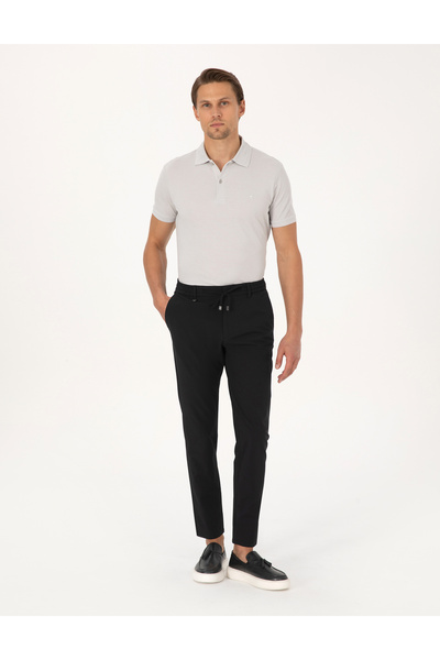 Pierre Cardin Black Fabric Trousers 50324220-Vr046