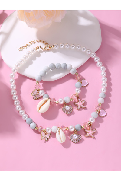 Take Two By Styli Set of 2 - Beaded Necklace and Bracelet