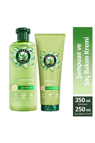 Herbal Essences Yatıştırıcı Aloe İçeren Sülfatsız Saç Bakım Seti
