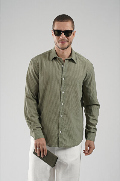 king brich Regular Fit Striped Men's Shirt