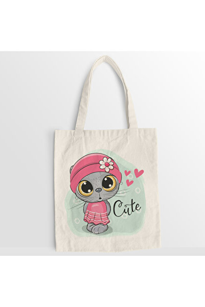 Kartier Cute Cat canvas bag