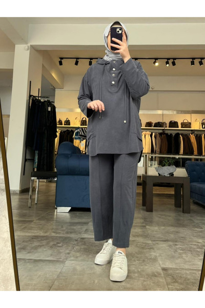 My Magazin Women's Tunic Pants Cotton Set 7416