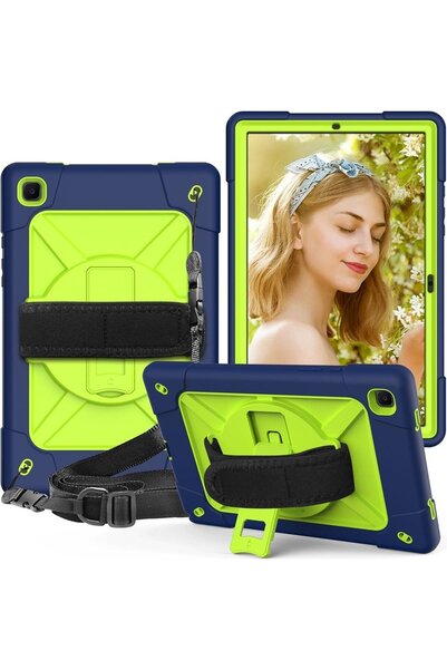 Other Husă Samsung Galaxy Tab A7 10.4, 360, curea de umăr, PC + silicon, anti...