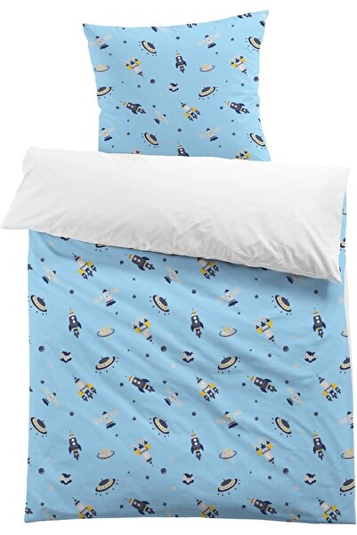 Other Set Lenjerie de Pat Copii Astronaut - Microfibra, Imprimeu 3D - 140x200...