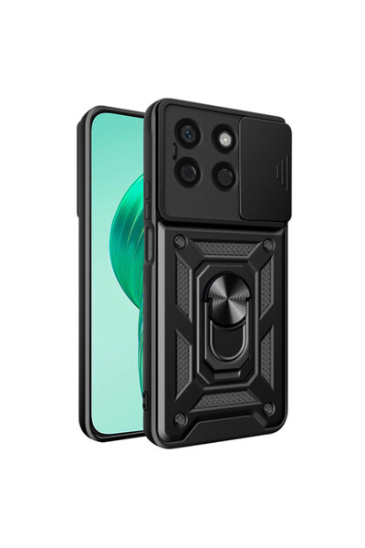 Techsuit Θήκη προστασίας κάμερας Honor X8b σειρά CamShield, μαύρη