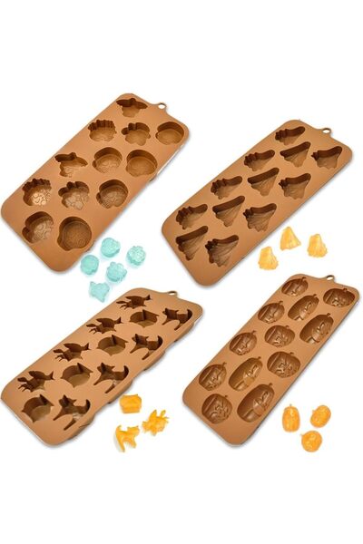 Other Halloween Silicone Molds - Chocolate, Ice, Jellies - Set of 4, BPA Free...