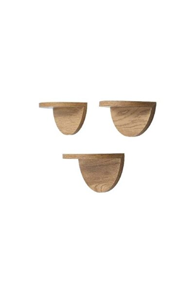 Generic HoneyBee 3-Piece Half Moon Wall Mount Shelf Set