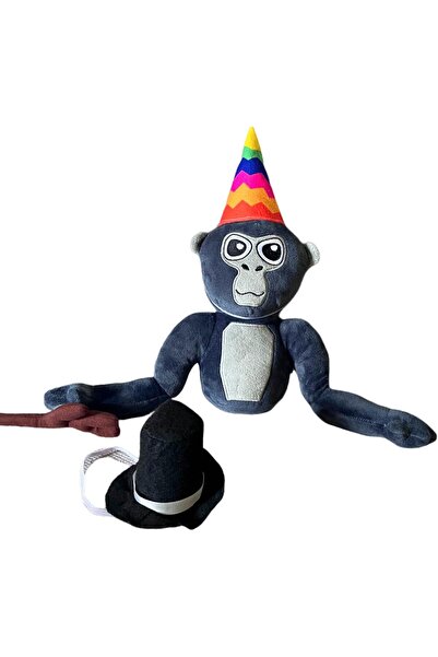 NO BRAND Jucărie de pluș Gorilla Teddy, jucărie de pluș drăguță maimuță cu 2 ...