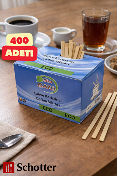 Broken Stone Kahve Karıştırıcı 11cm 400 Adet – Doğal ve Dayanıklı Tek Kullanı...