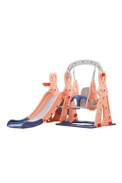 Generic HOCC Aircraft 3 in 1 Swing Slide and Basket Ball Hoop Set