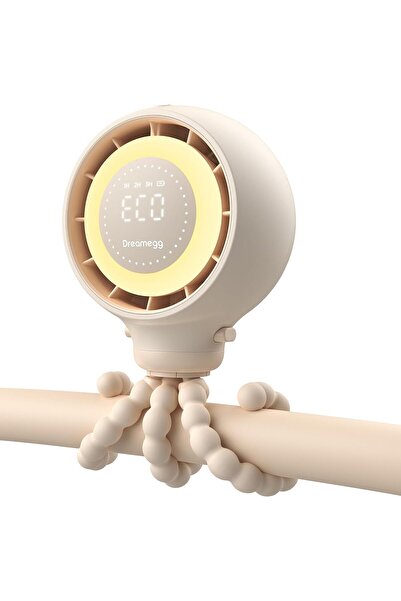 Dreamegg Portable Fan, Pushchair, Intelligent LED Display, Flexible Tripod Fa...