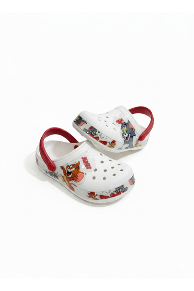 epona Women's Tom and Jerry Figured Non-Slip Eva Sole Orthopedic Slippers Red