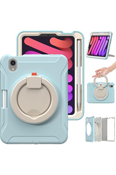 Other iPad Mini 6 8.3 inch Armored Case - 360 Rotating Stand, Shockproof, Sil...