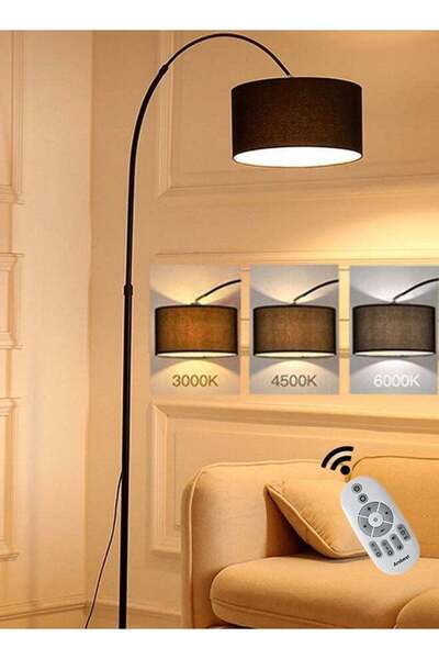 Generic مصباح أرضي من ديدا، مصباح LED قائم، مصباح عمودي عتيق بقوس، مزود بإضاء...