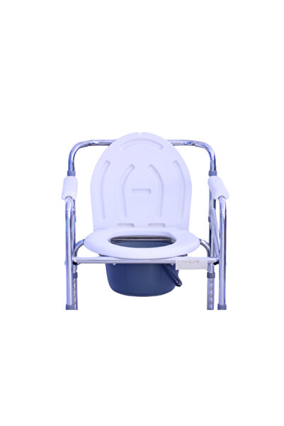BATHROOM CHAIR BATHROOM CMMODE CHAIR STEEL W\WHEELS