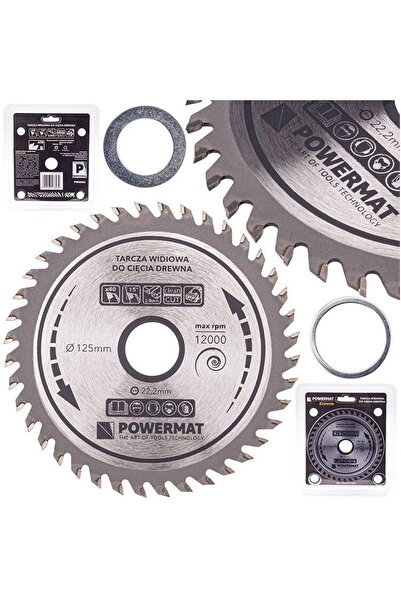 Powermat Circular saw blade for wood, 125 x 22.2, 40 teeth, vidia,