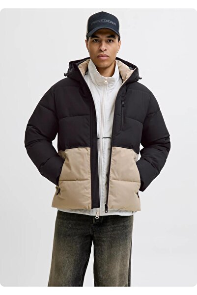 Jack & Jones JACK&JONES 12278792 JJEOWEN Παχύ φουσκωτό μπουφάν με κουκούλα κα...