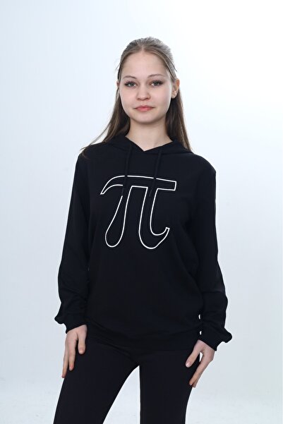 Toontoy Hanorac unisex pentru copii, cu glugă, cu imprimeu Pi Number