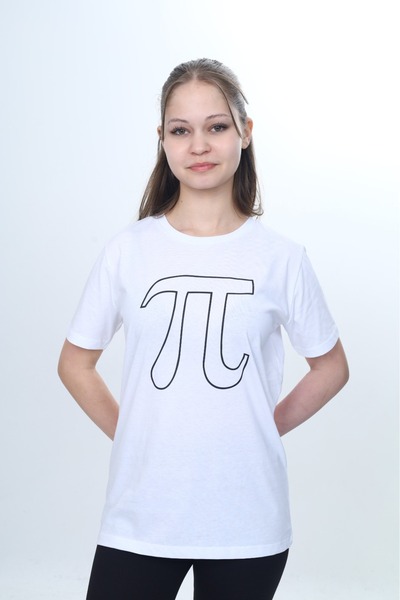 Toontoy Tricou cu mânecă scurtă, unisex, pentru copii, cu imprimeu Pi Number,...