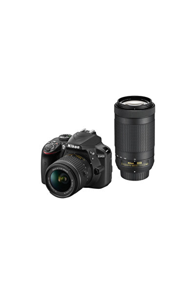NİKON D3400 18-55mm + 70-300mm DX LENS KİT FOTOĞRAF MAKİNESİ