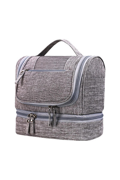 UBX Travel cosmetic bag, waterproof material, hook for hanging, 25x21x13 cm, ...