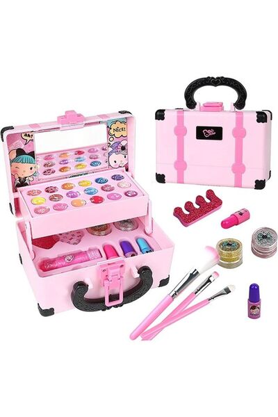 Generic YelaJoy Makeup Set, Non-toxic Kids Makeup Set for Girls