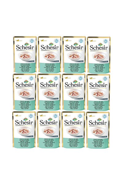 Schesir Pliculeț de hrană umedă pentru pisici cu ton și dorada, pentru o pers...