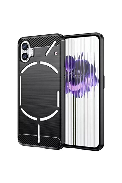 Techsuit Carcasă din silicon carbon Nothing Phone (1), neagră