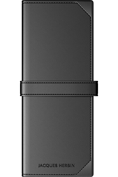Jacques Herbin Leather Collector’s Case Black - 2 Pieces