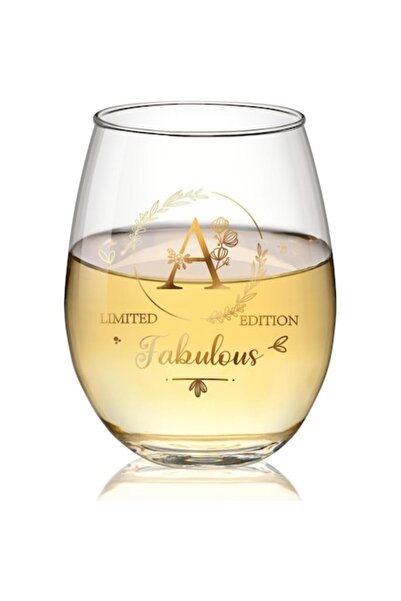 Joymaking Personalized Glass with Initial A - 520 ml