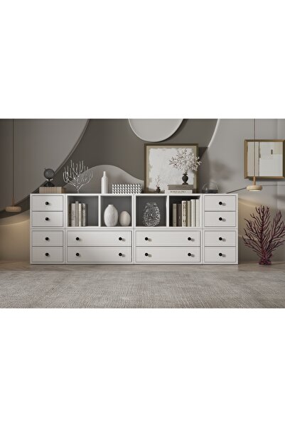 nettrends.net the new trend of shopping Beyaz Fonksiyonel Salon Konsolu - Sim...