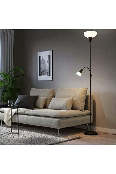 Generic مصباح أرضي من أرابيست، مصباح قائم بتصميم عصري، غطاء مصباح أبيض، مصباح...