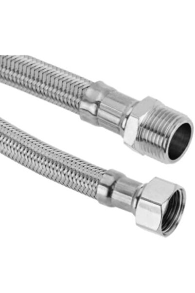 Geylani 2 Adet Şofben Termosifon Kalın Flex Bağlantı Hortumu 1/2 ye 1/2 50cm