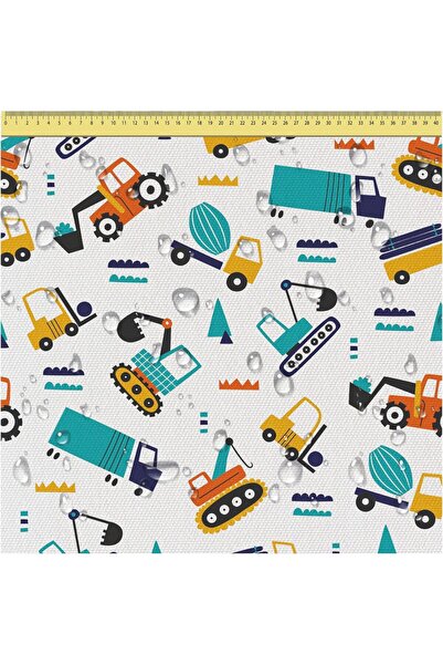 Other Pânză Impermeabilă Motiv Camioane - Oxford Poliester 600D, UV, 160 x 20...
